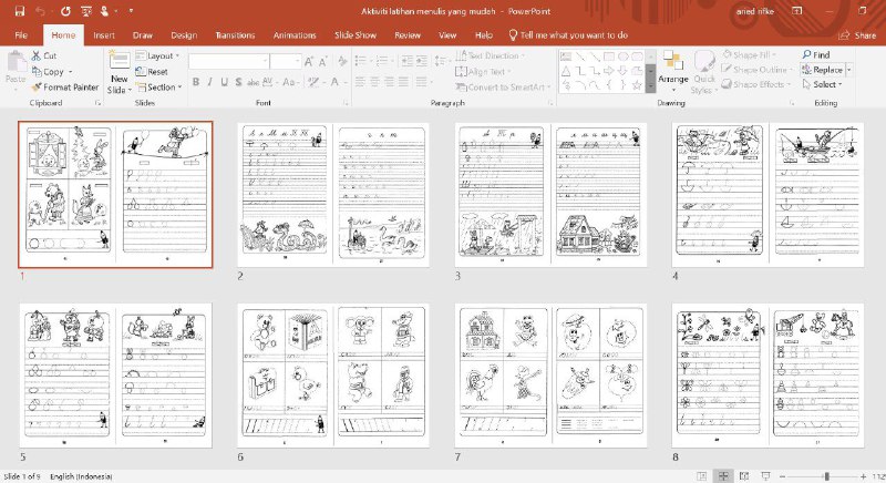#Belajar Di Rumah [Aktiviti 2] : Latihan Pra Menulis Untuk 