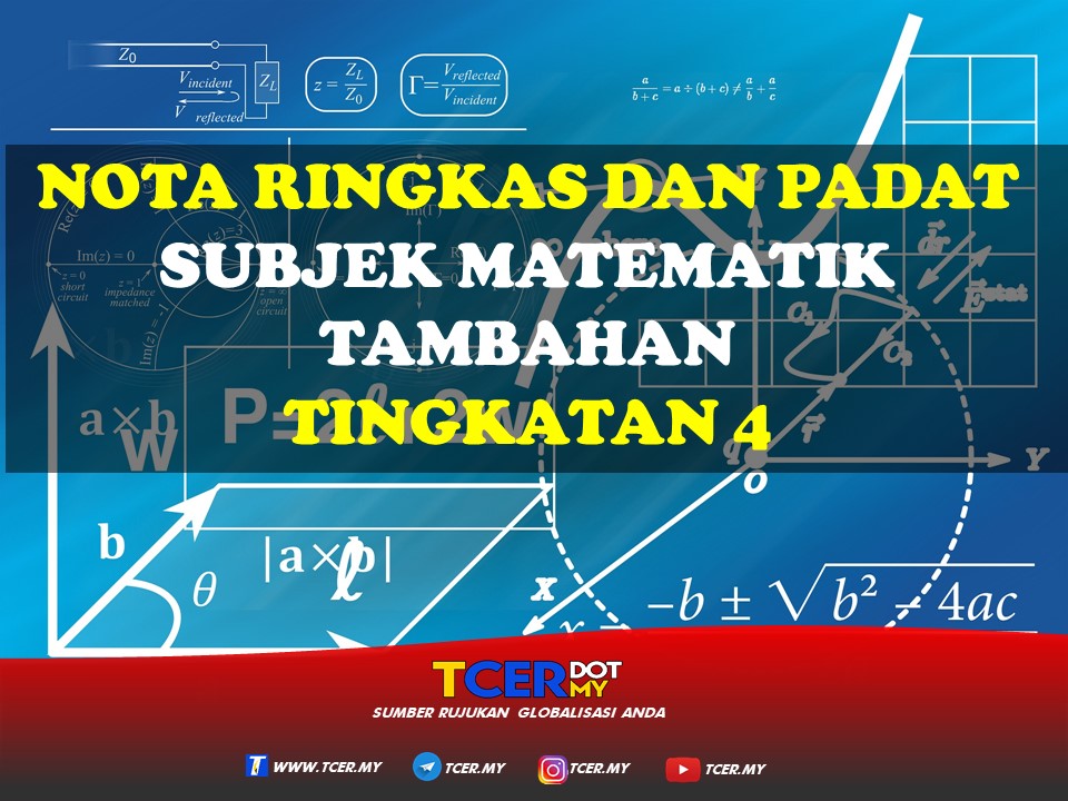 Koleksi Nota Ringkas Dan Padat Subjek Matematik Tambahan Tingkatan 4 Tcer My