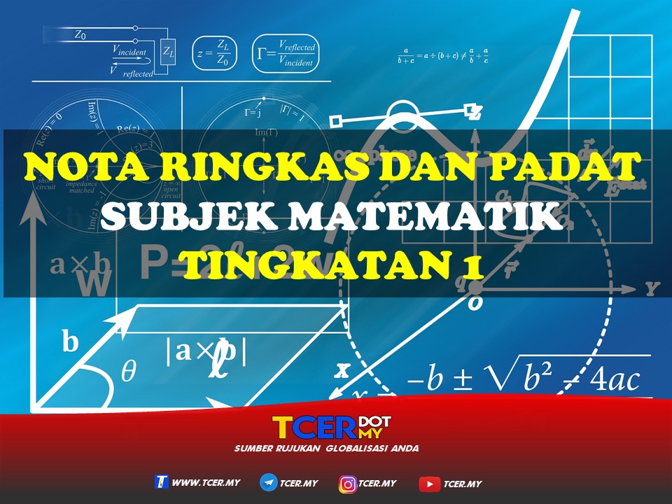 KOLEKSI NOTA RINGKAS DAN PADAT MATEMATIK TINGKATAN 1  TCER.MY