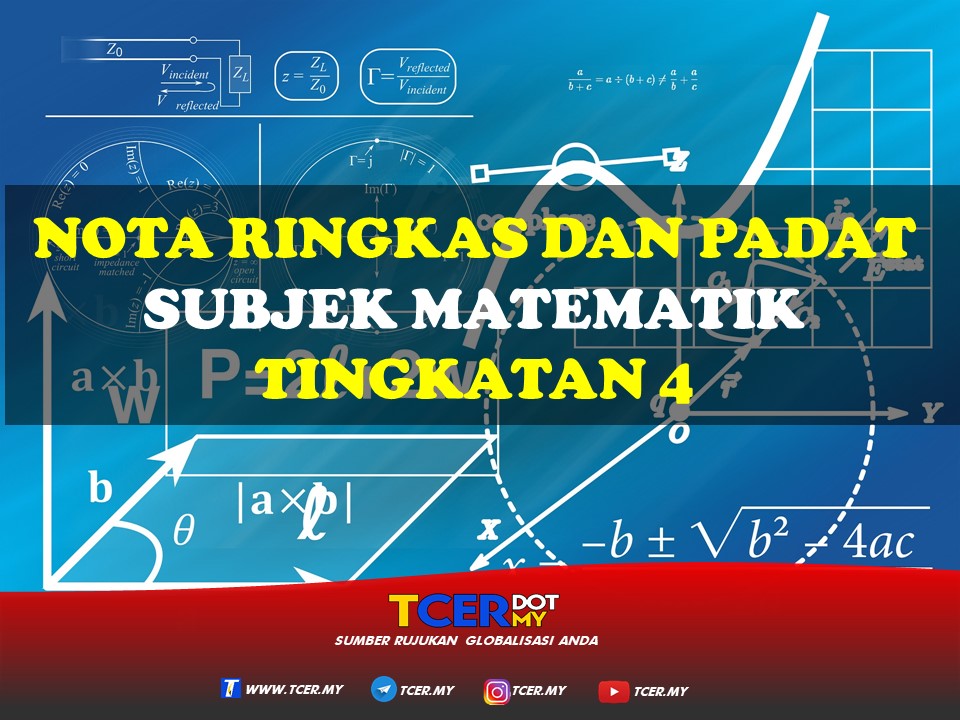 KOLEKSI NOTA RINGKAS DAN PADAT MATEMATIK TINGKATAN 4  TCER.MY