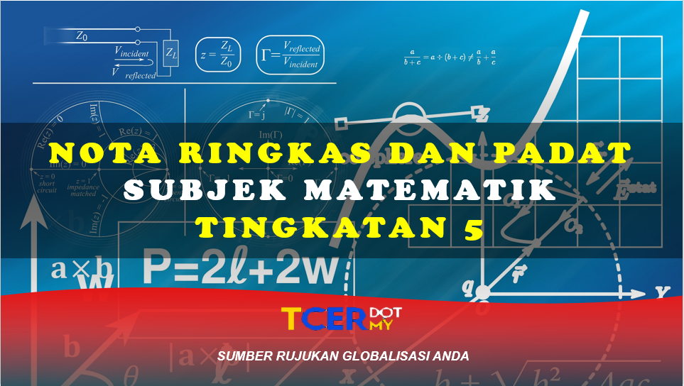 KOLEKSI NOTA RINGKAS DAN PADAT MATEMATIK TINGKATAN 5  TCER.MY