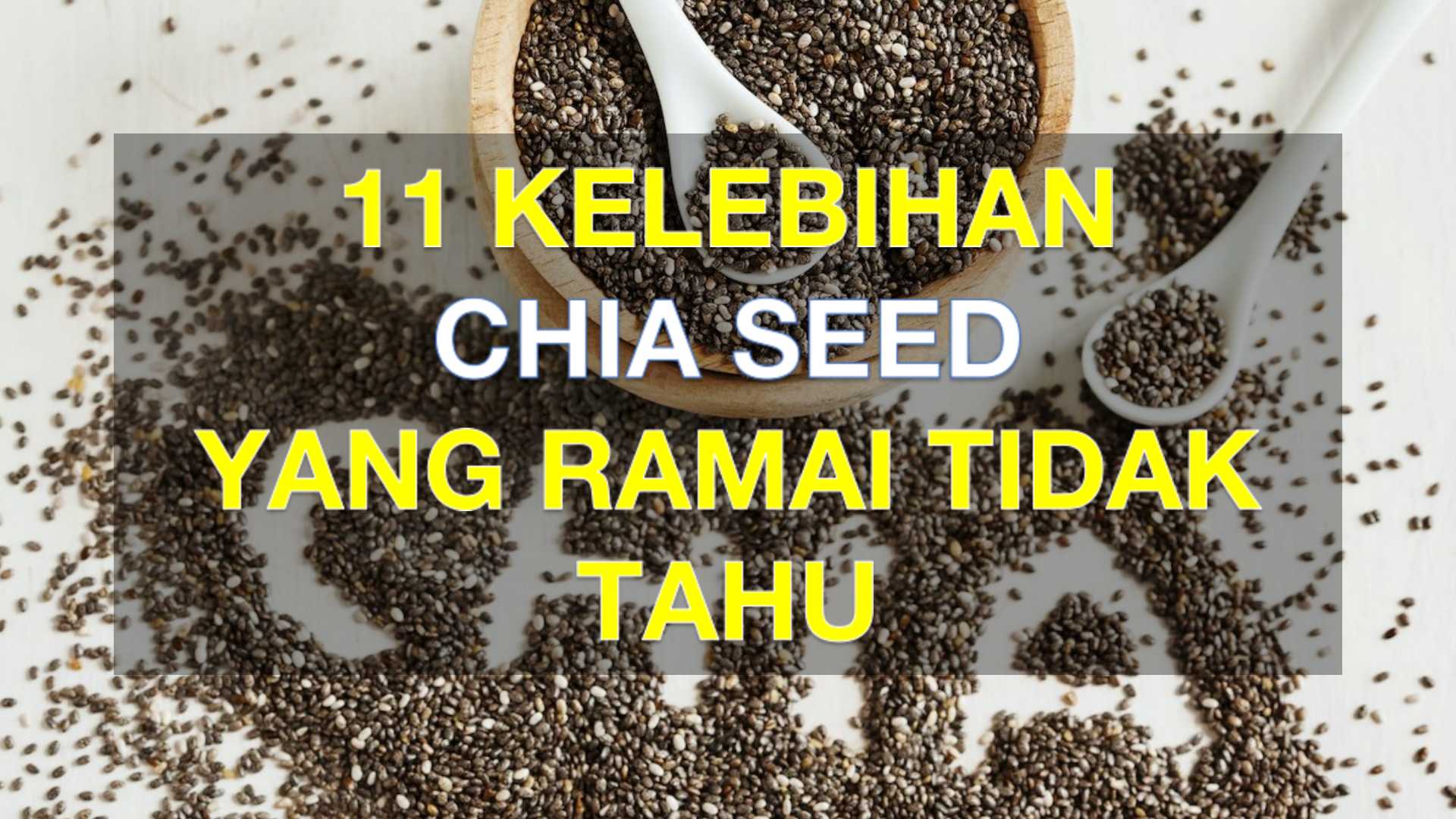 Khasiat chia seed untuk kesihatan