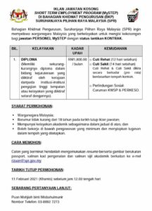 Jawatan Kosong di Suruhanjaya Pilihan Raya Malaysia (SPR) 1