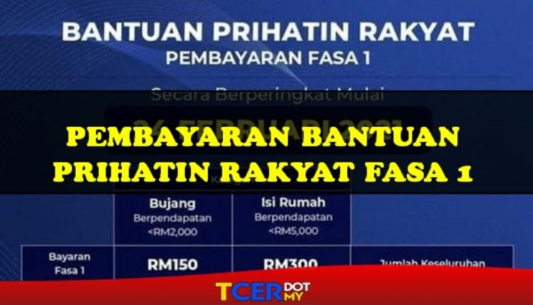 Pembayaran Bantuan Prihatin Rakyat Fasa 1  TCER.MY