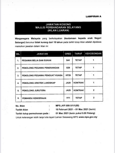 jawatan kosong