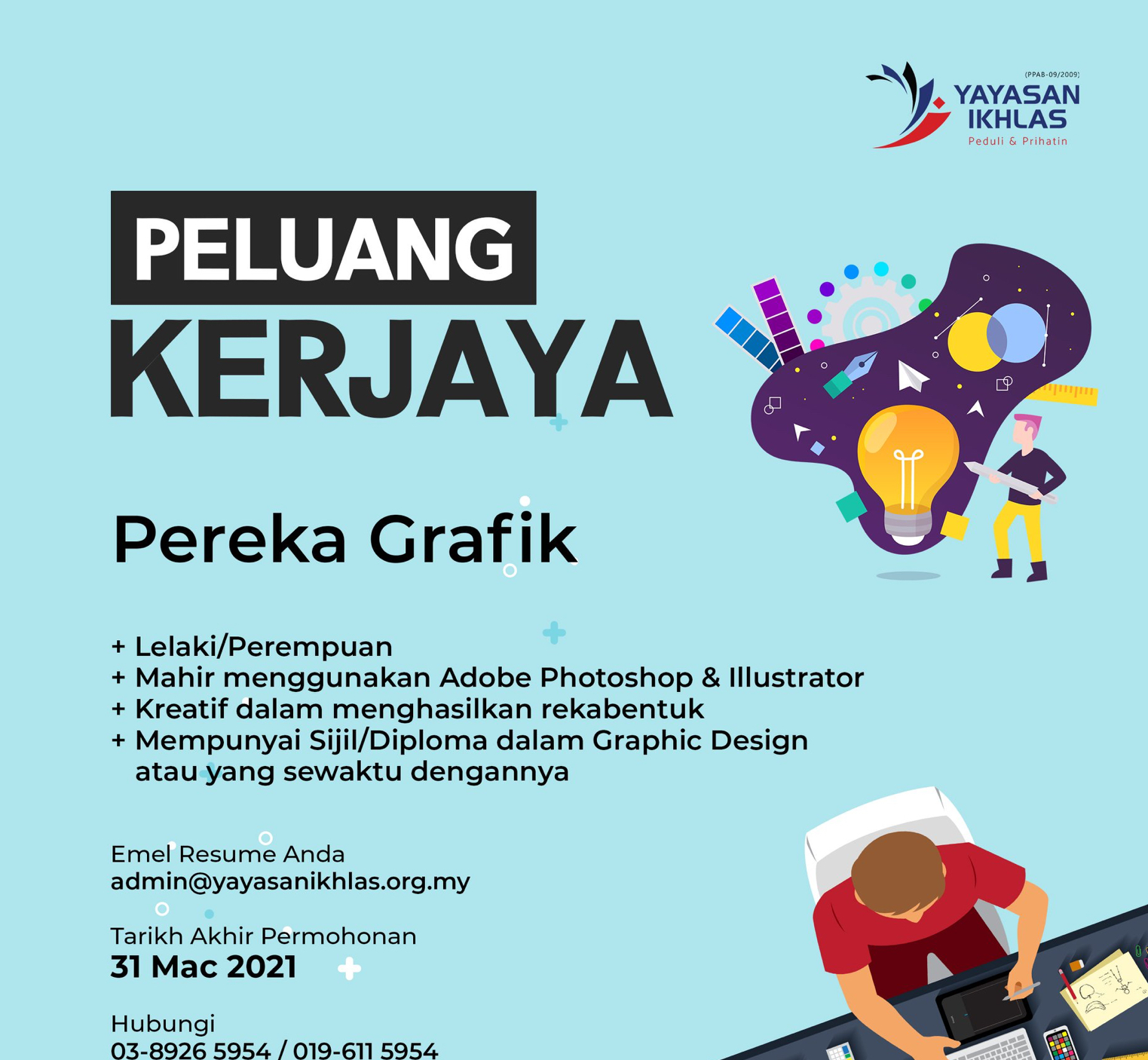 Jawatan Kosong Di Yayasan Ikhlas 1 Jawatan Kosong Di Yayasan Ikhlas