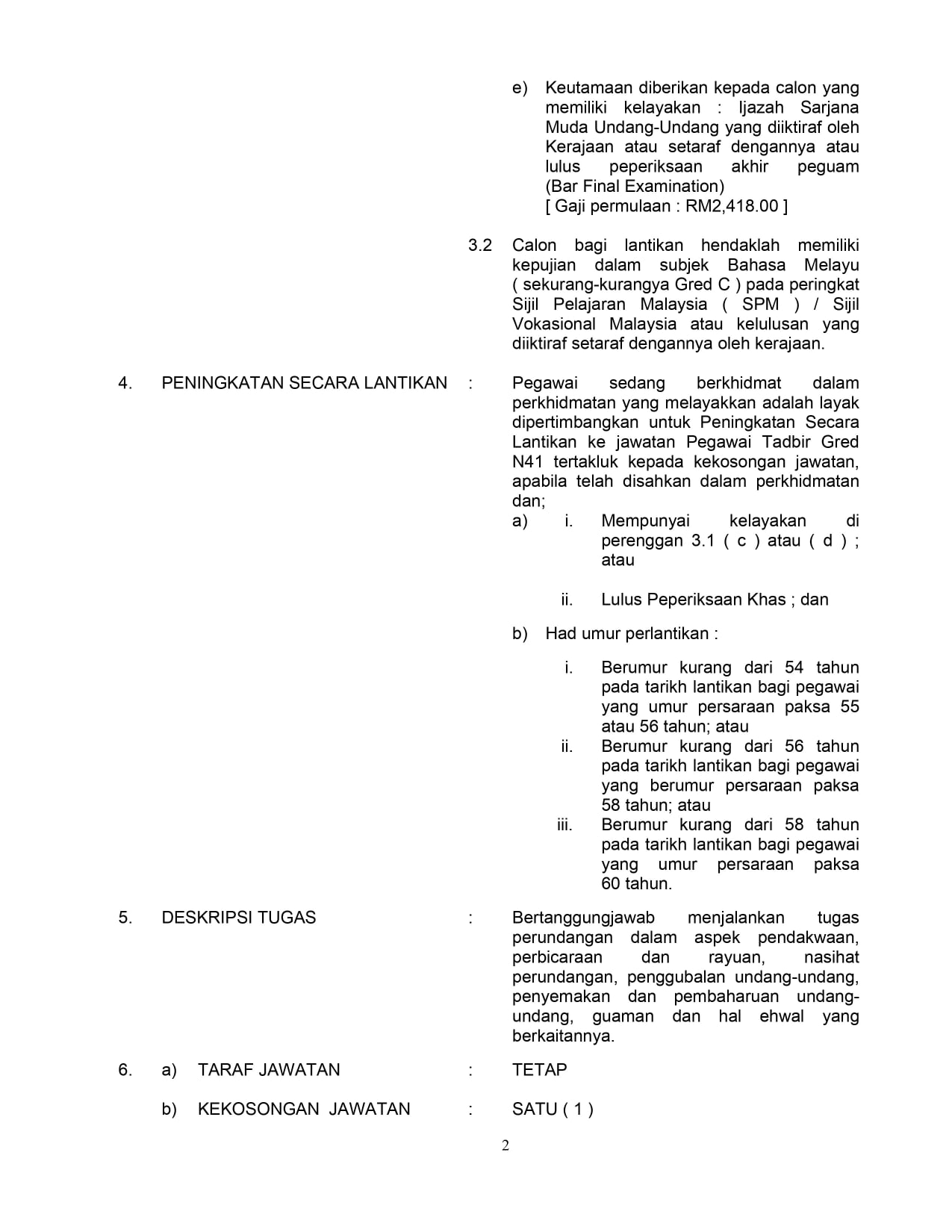 Jawatan kosong di Majlis Daerah Bera 2 Jawatan kosong di Majlis Daerah Bera