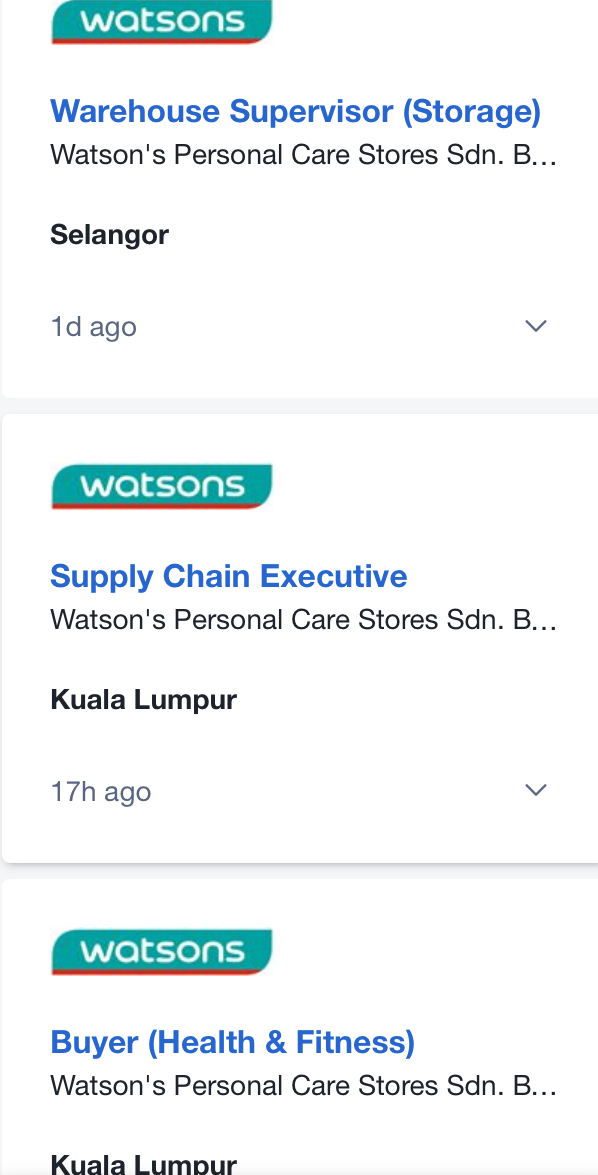 Jawatan Kosong Di Watson Personal Care Stores 1 Jawatan Kosong Di Watson Personal Care Stores