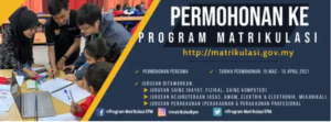 Permohonan Ke Program Matrikulasi KPM 2021 Telah Dibuka 1 permohonan ke program matrikulasi