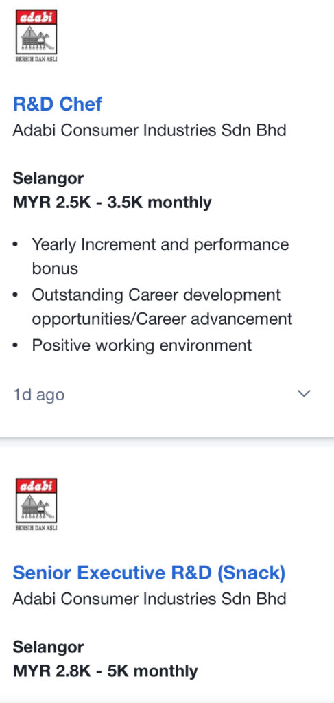 Jawatan Kosong Di Adabi Consumer Industries