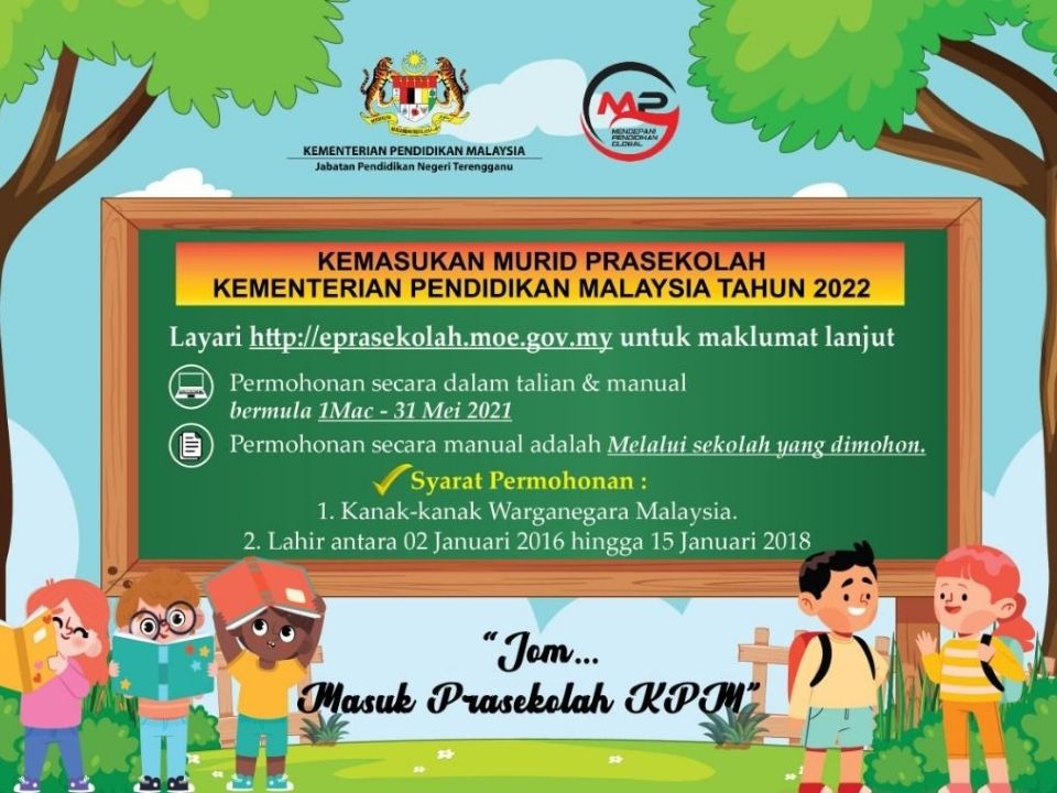 Permohonan e-Prasekolah Sesi 2022 1 permohonan