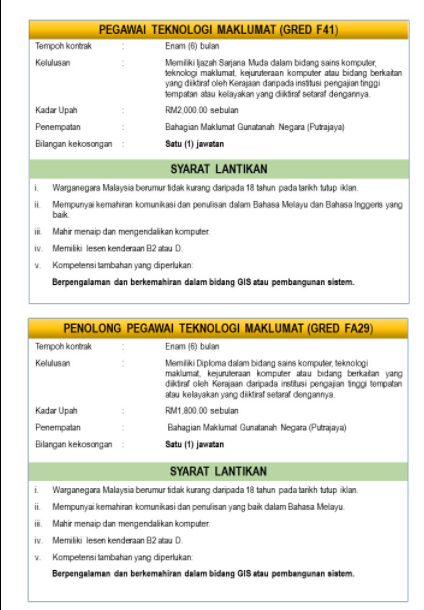 Jawatan kosong di Jabatan Perancangan Bandar Dan Desa 5 Jawatan kosong di Jabatan Perancangan Bandar Dan Desa