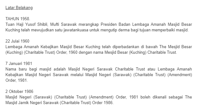 Jawatan kosong di Lembaga Amanah Kebajikan Masjid Negeri Sarawak 1 Jawatan kosong di Lembaga Amanah Kebajikan Masjid Negeri Sarawak