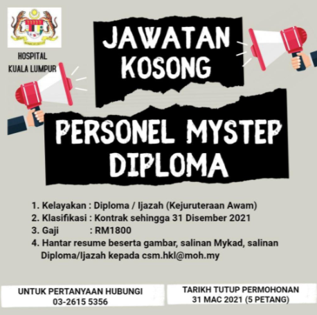 Jawatan kosong di Hospital Kuala Lumpur 1 Jawatan kosong di Hospital Kuala Lumpur