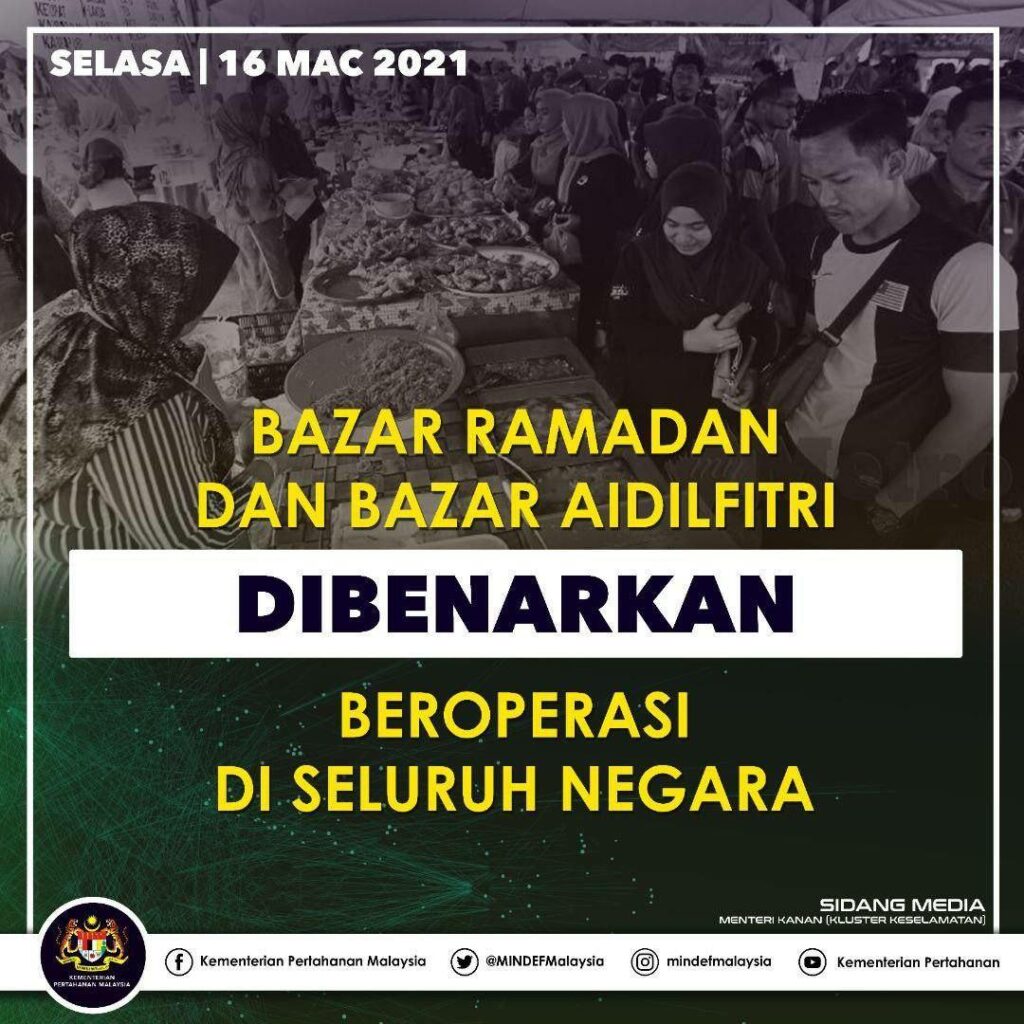 Perkembangan Perintah Kawalan Pergerakan 16 Mac 2021 5 perintah