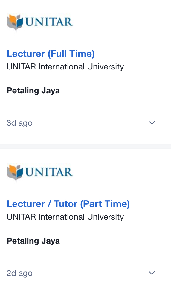Jawatan Kosong Di UNITAR International University 1 Jawatan Kosong Di UNITAR International University