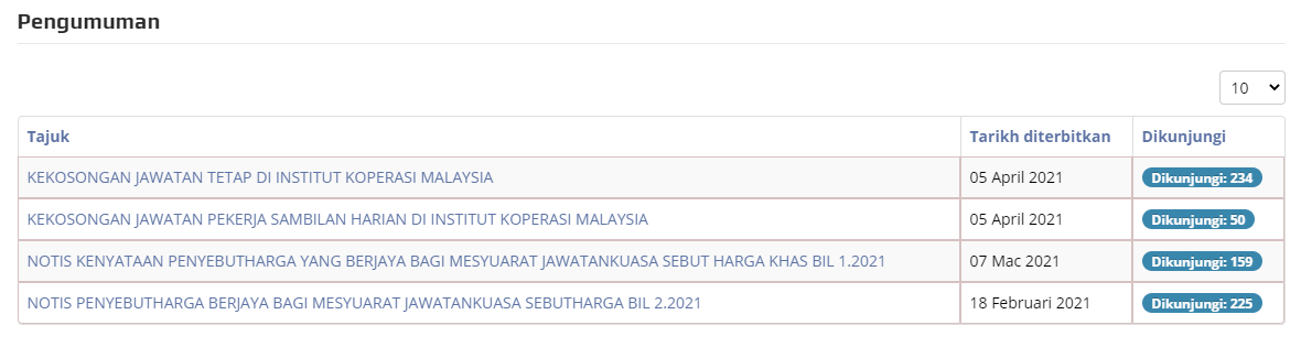 Jawatan kosong di Institut Koperasi Malaysia (IKKM) 1 Jawatan kosong di Institut Koperasi Malaysia (IKKM)
