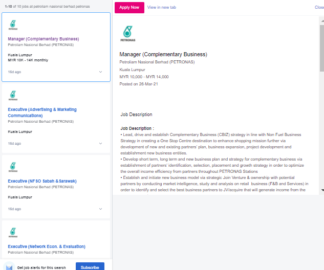 Jawatan kosong di Petroliam Nasional berhad (PETRONAS) 1 Jawatan kosong di Petroliam Nasional berhad