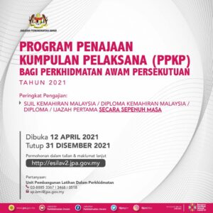 Permohonan Program Penajaan Kumpulan Pelaksana JPA 2 permohonan