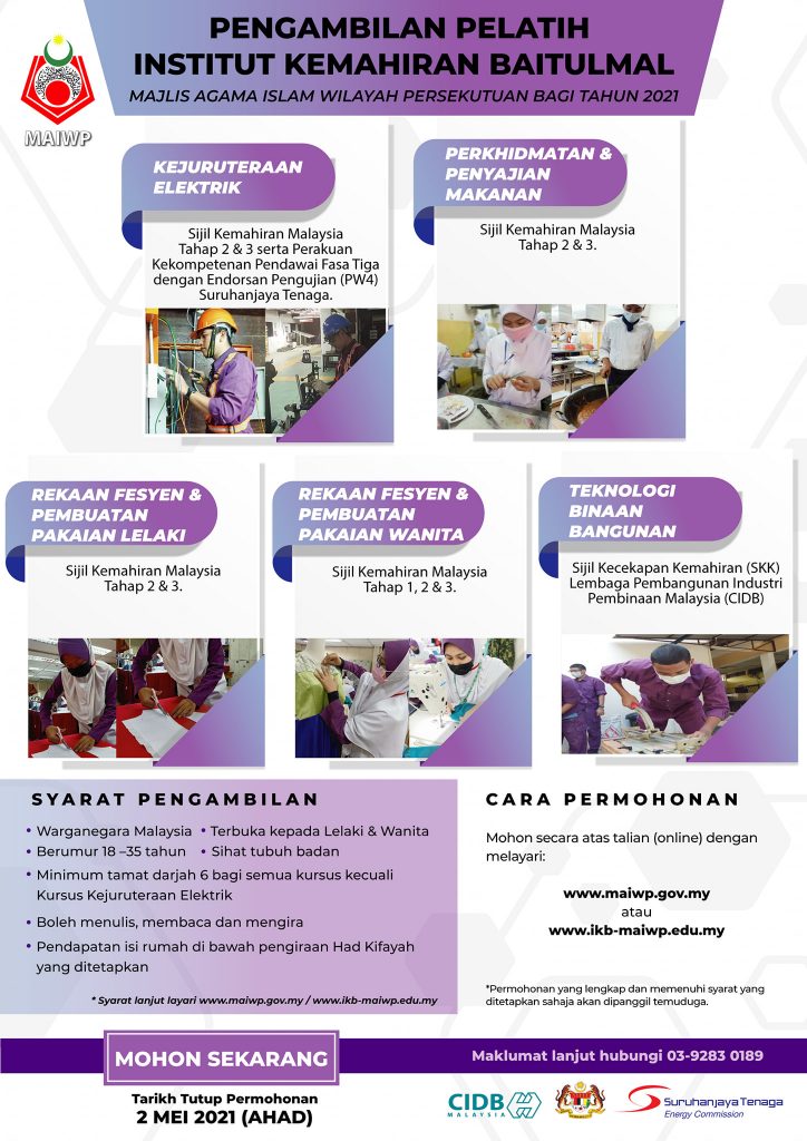 Latihan Kemahiran Percuma dan Elaun Untuk B40 1 latihan