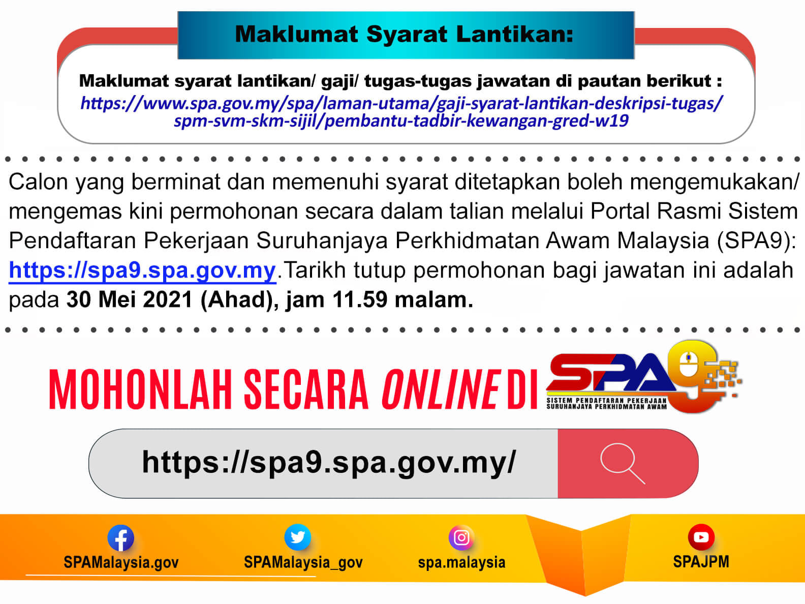 Jawatan kosong di Suruhanjaya Perkhidmatan Awan Malaysia