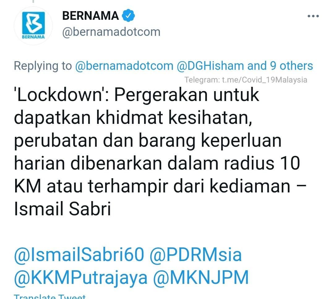 SOP Total Lockdown 1 Jun Sehingga 14 Jun 2021