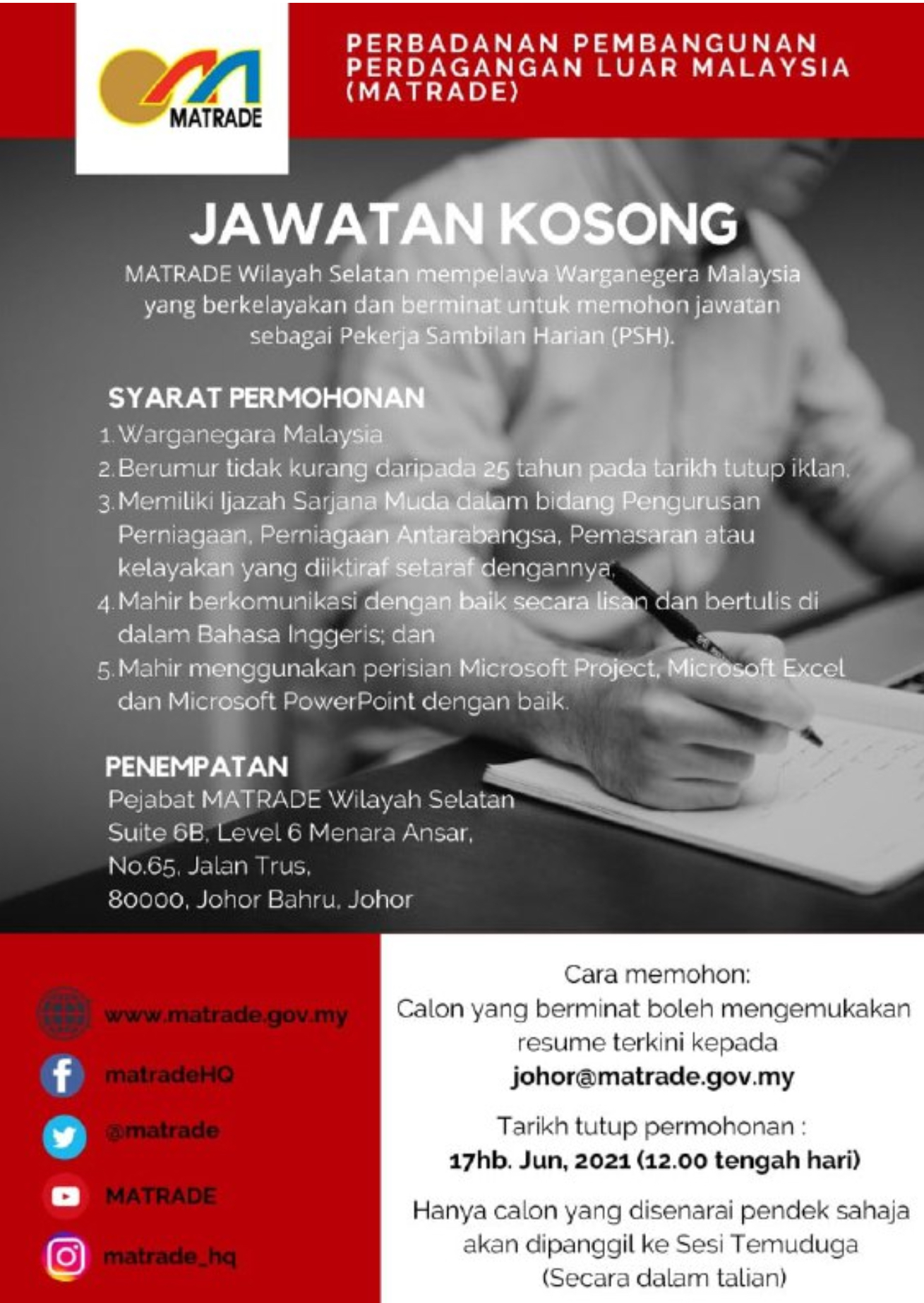 Jawatan Kosong Di Perbadanan Pembangunan Perdagangan Luar Bandar Malaysia 1 Jawatan Kosong Di Perbadanan Pembangunan Perdagangan Luar Bandar Malaysia