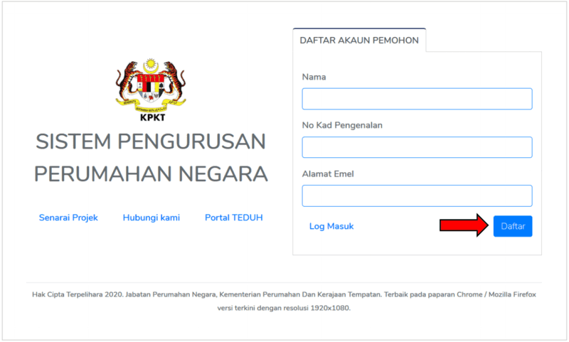Permohonan Program Perumahan Rakyat 2021