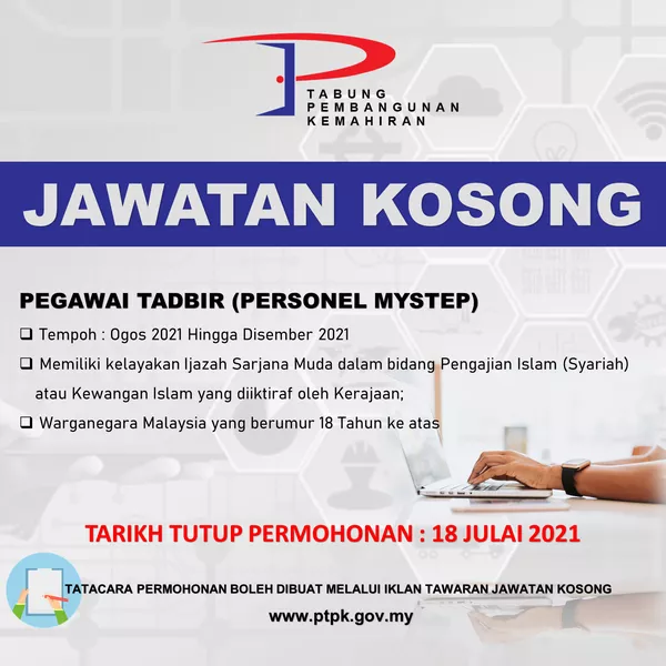 Kerja Kosong Di Perbadanan Tabung Pembangunan Kemahiran (PTPK)