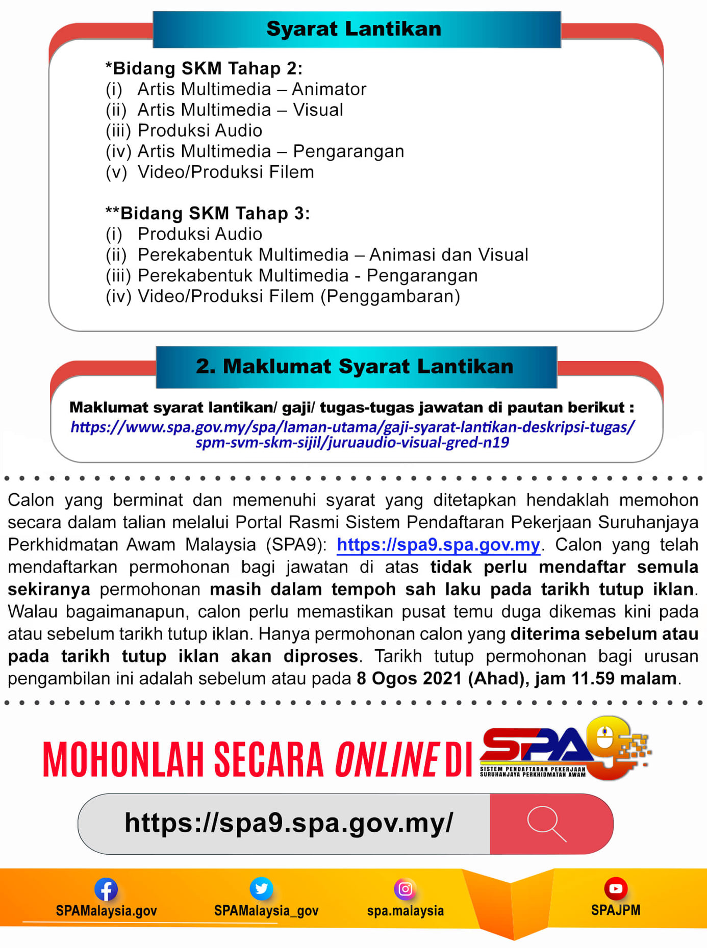 Kerja Kosong di jabatan Penerangan Malaysia (JPM)