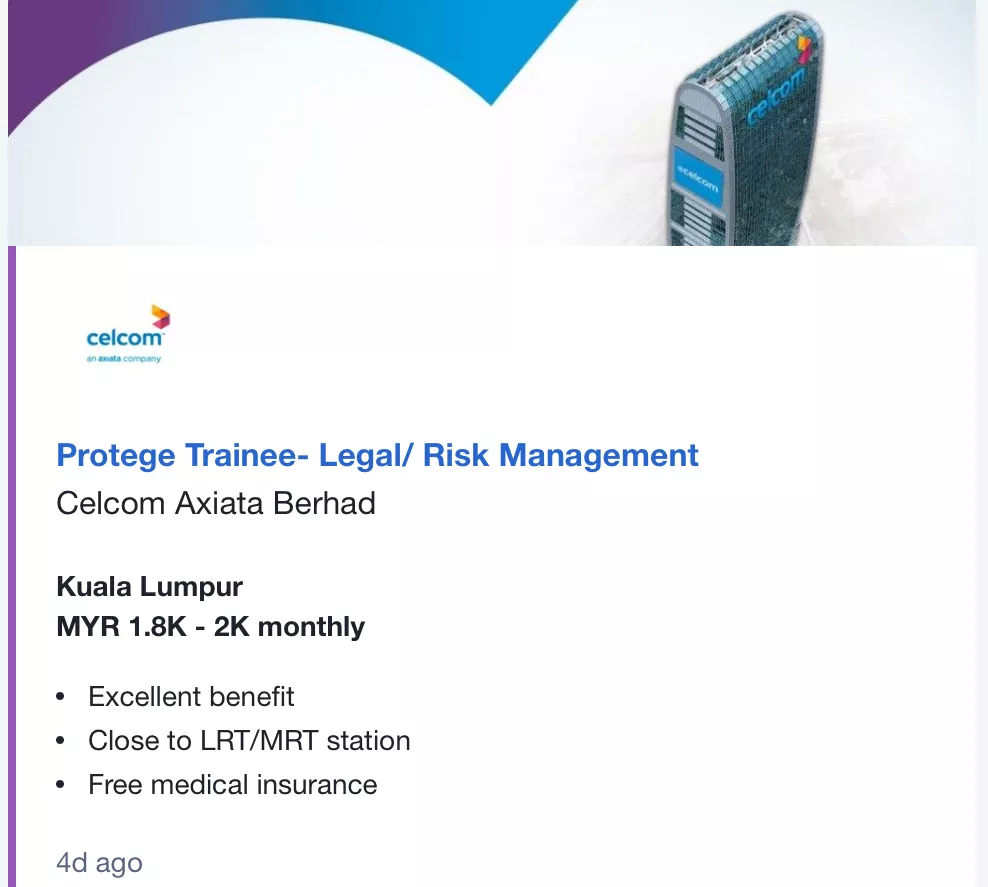 Kerja Kosong di Celcom Axiata Berhad