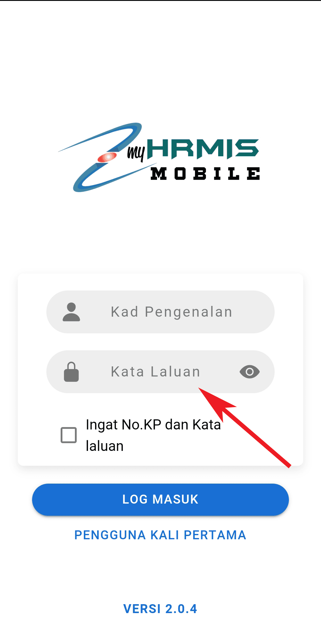 HRMIS 2.0 Login TCER.MY