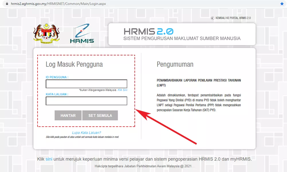 HRMIS 2.0 Login 3 Login HRMIS 2.0