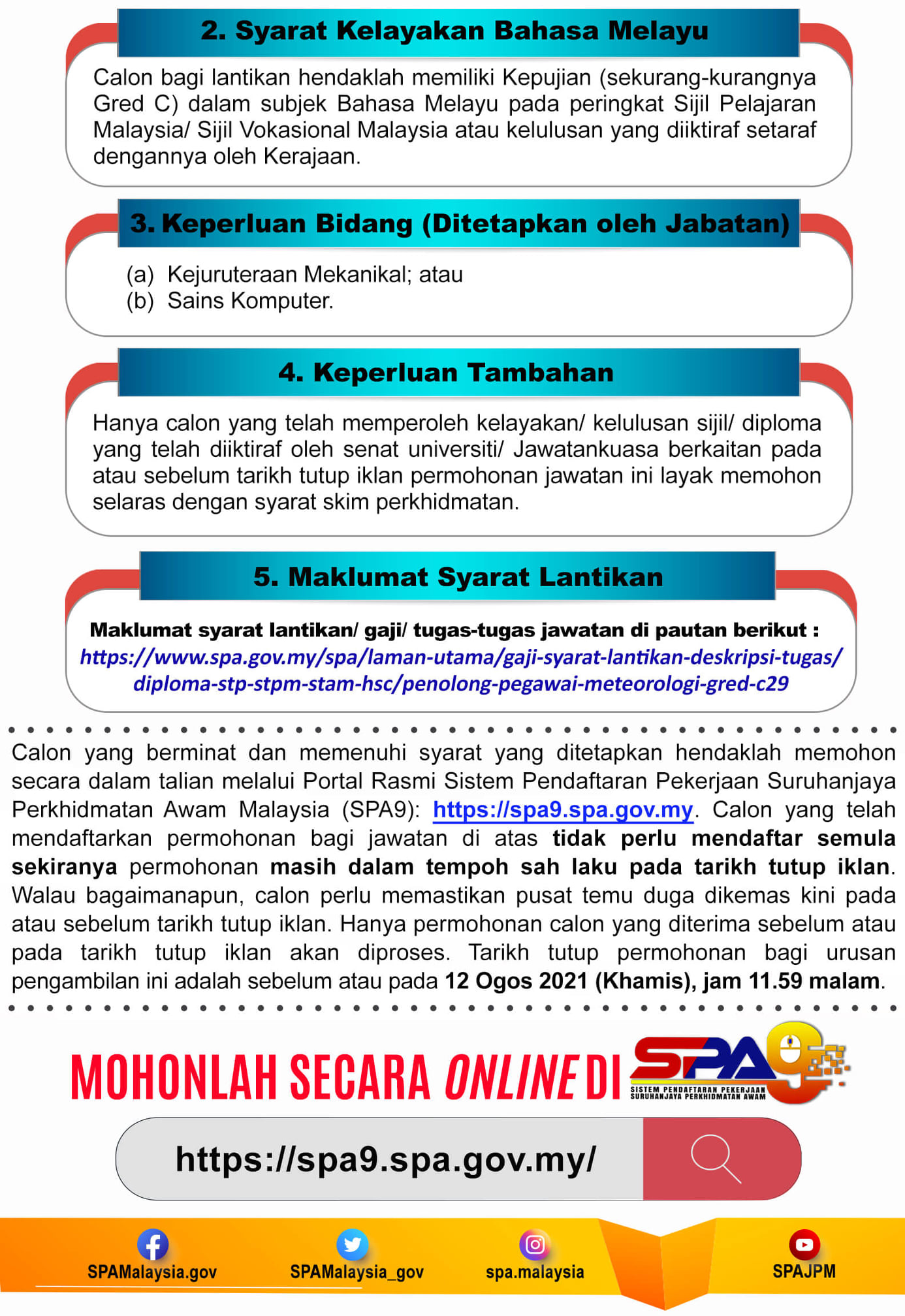 Kerja Kosong di Suruhanjaya Perkhidmatan Awan Malaysia