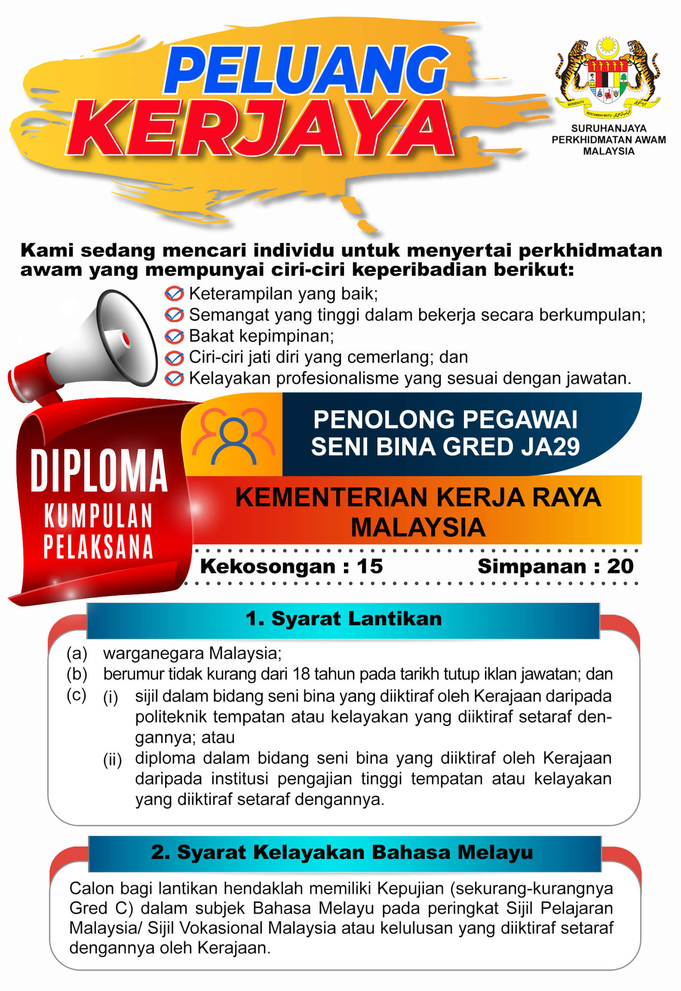 Kerja Kosong di Suruhanjaya Perkhidmatan Awan