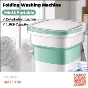 Mesin Basuh Lipat Mini