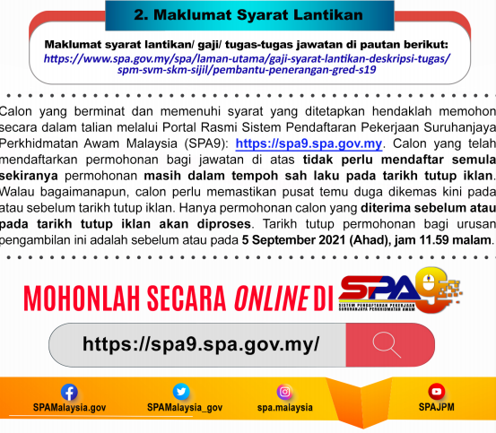 Kerja Kosong di Jabatan Penerangan Malaysia (JAPEN)