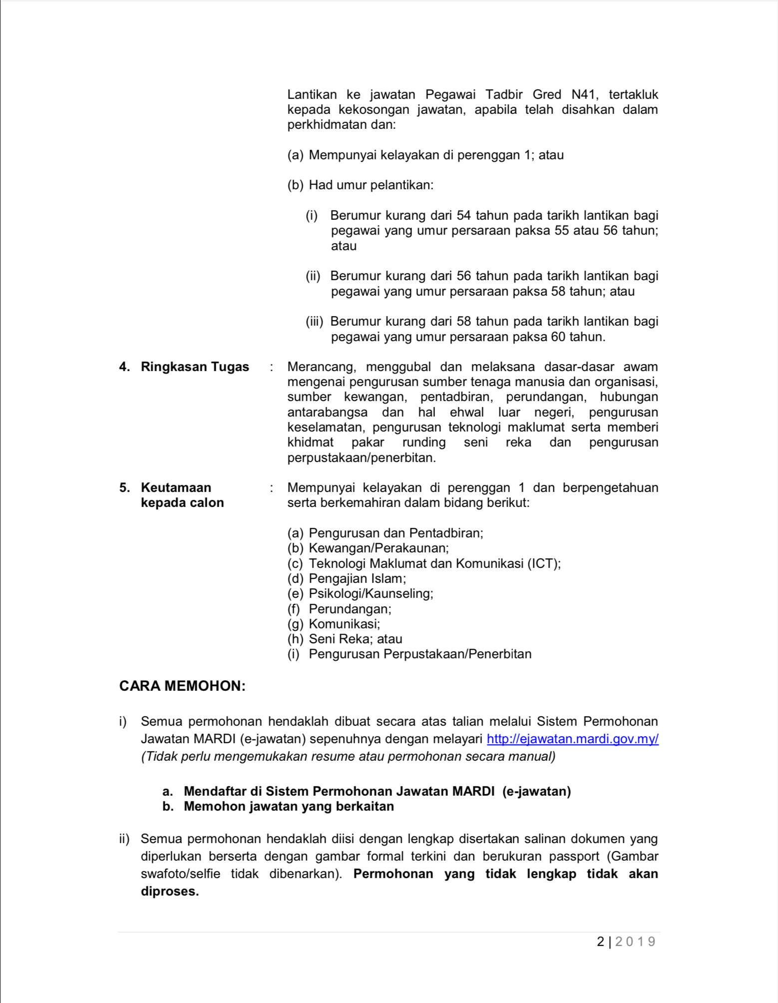 Kerja Kosong Di MARDI