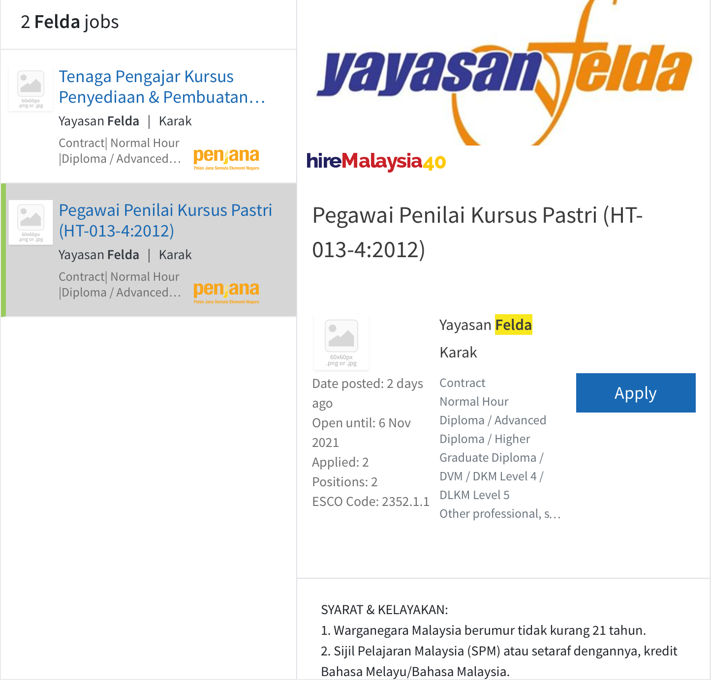 Kerja Kosong Di Yayasan Felda