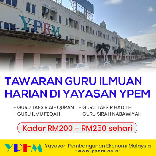 Kerja Kosong di Yayasan Pembangunan Ekonomi Malaysia (YPEM)