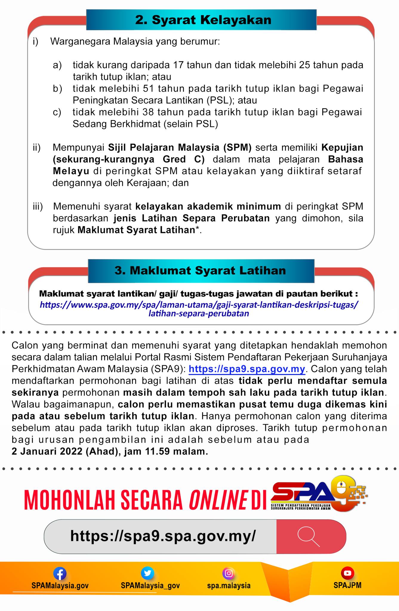 Pegambilan Latihan Separa Perubatan Bertaraf diploma dan sijil sesi Julai 2022