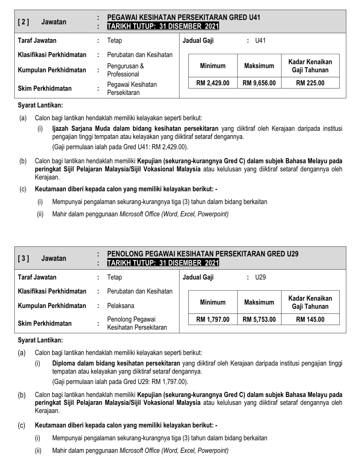 Kerja Kosong Di Lembaga Kemajuan Bintulu (BDA) 2 Kerja Kosong Di Lembaga Kemajuan Bintulu