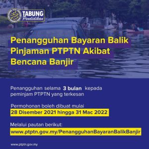 Pembayaran Balik PTPTN Ditangguhkan