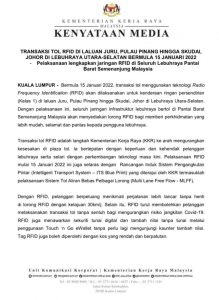Aktifkan RFID Touch n Go