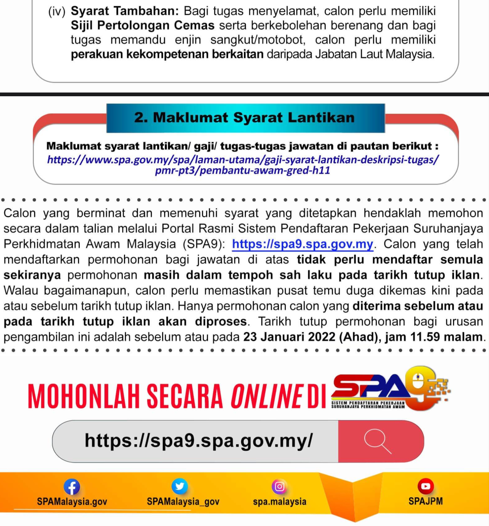 Kerja Kosong Di Jabatan Perbadanan Menteri 