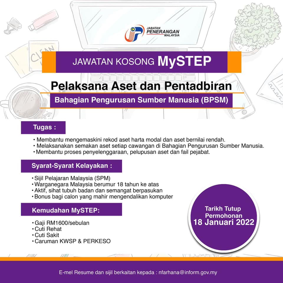 Kerja Kosong di Jabatan Penerangan Malaysia (JAPEN)