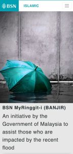 BSN MyRinggit-i Banjir