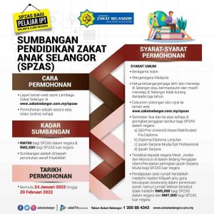 SUMBANGAN PENDIDIKAN ZAKAT ANAK SELANGOR