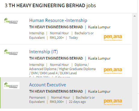 Kerja Kosong di TH Heavy Engineering (THHE)