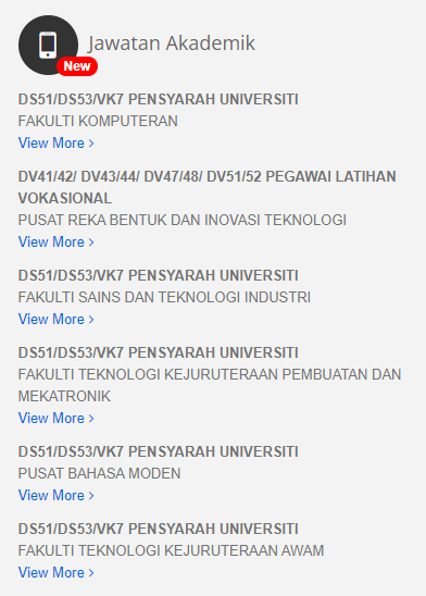 Kerja Kosong di UMP